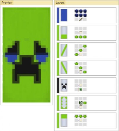 Minecraft Знамя КРИПЕРА