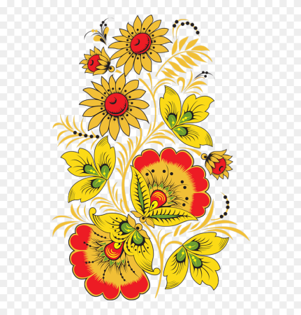 Хохлома шиповник