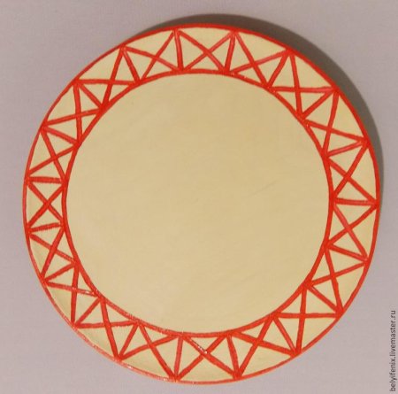 Тарелка с геометрическим узором (49 фото)