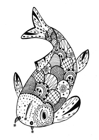 Рыба с узорами рисунок (43 фото)