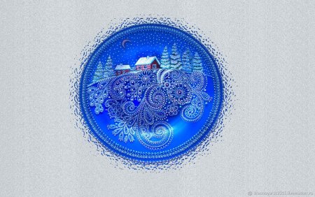 Гжельская роспись птица