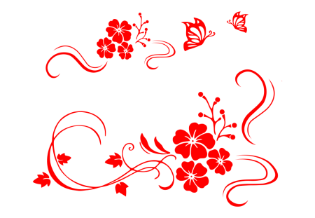 Красный орнамент