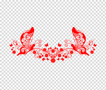 Красный орнамент