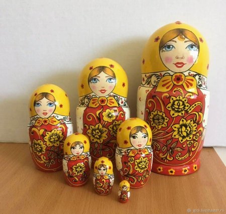 Гжель Дымковская Хохлома Матрешка