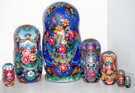 Хохломская роспись Матрешка 5 класс