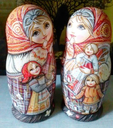 Раздаточный материал матрешки