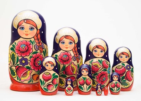 Матрешка Филимоновская роспись