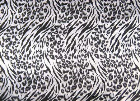 Тигровый принт черно белый