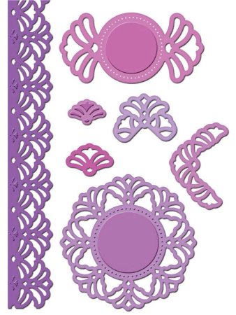 Spell-s6-008 набор ножей "Exquisite Labels Eleven" от Spellbinders