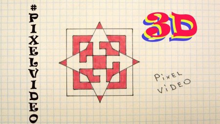 3d узоры по клеточкам