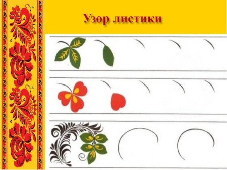 Основные элементы хохломской росписи