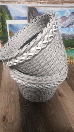 Плетеные горшки для цветов