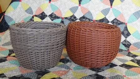 Прямоугольное кашпо из ротанга своими руками
