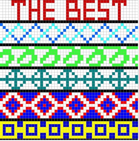 Узоры для фенечек