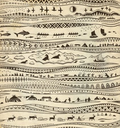 Национальный орнамент Чукотка