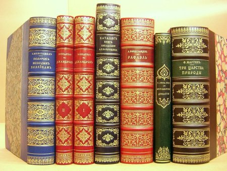 Корешки старинных книг