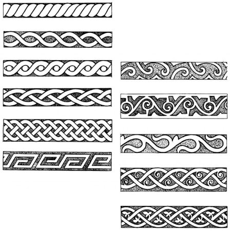 Ленточный орнамент древней Греции