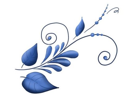 Paisley pattern Гжель