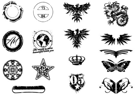 Grunge vector elements