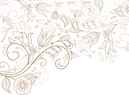 Белый фон с узорами