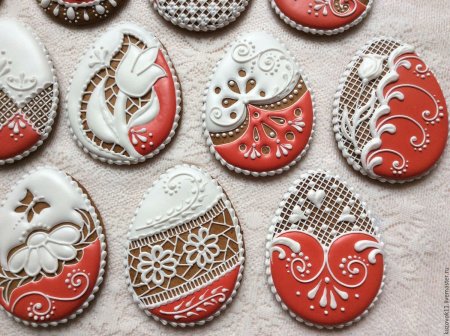 Пряники пасхальные яйца айсинг