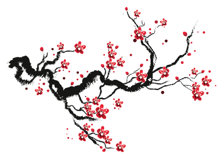 Стилизованная ветка Сакуры