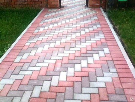 Тротуарная плитка плетенка