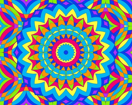 Мандала цветная
