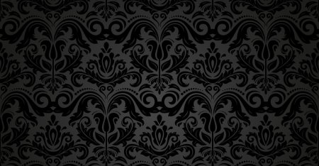 Черный фон с узорами