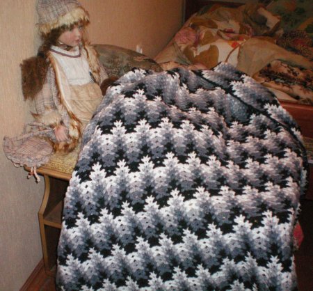 Афганский квадрат Мандала крючком