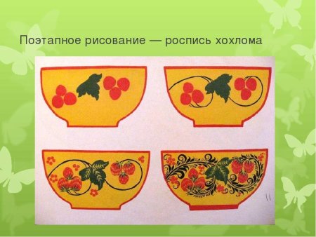 Хохломская роспись в полосе