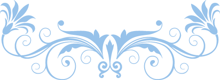 Голубой орнамент на белом фоне