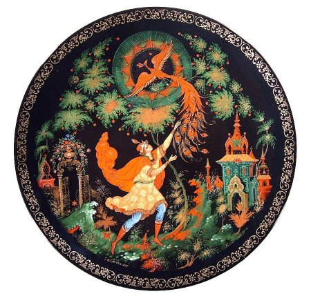 Палехская роспись круг