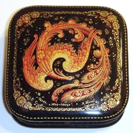 Лаковая миниатюра Федоскино Палех
