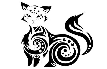 Кошка узор