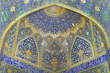 Мозаика орнамент мечеть имама Исфахан