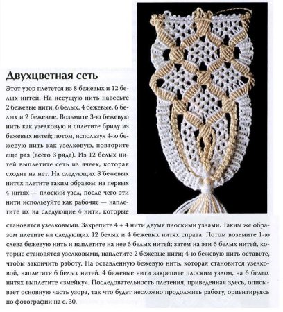 Макраме шторы панно