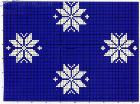 Жаккард снежинки