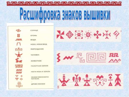 Основные цвета Чувашской вышивки