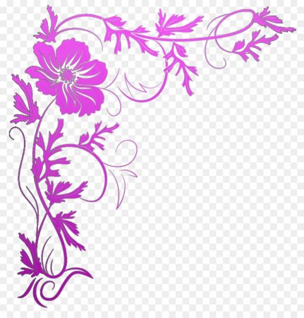 Фиолетовые цветы узоры (49 фото)