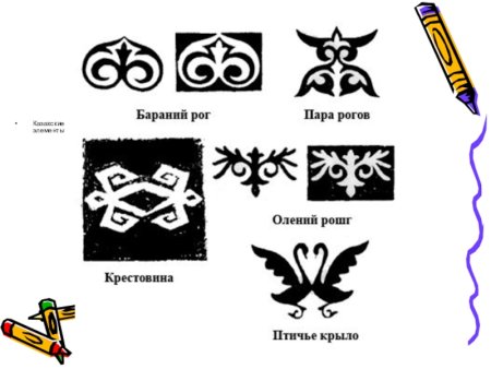 Казахский орнамент рога барана