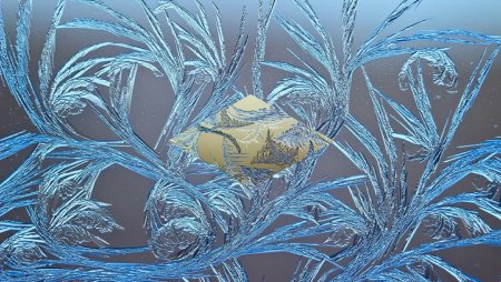 Морозное окно рисунок