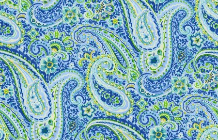 Орнамент сине зеленый