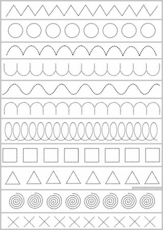 Задания на графомоторные навыки для детей 5-6 лет