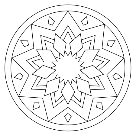 Простые мандалы для детей