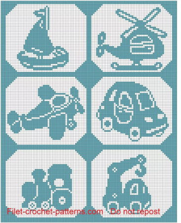 Теневые узоры для детских пледов