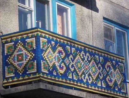 Украшение зданий мозаикой