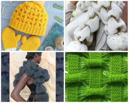 Узор клоке спицами