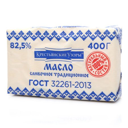 Масло сливочное традиционное 82.5% 400г
