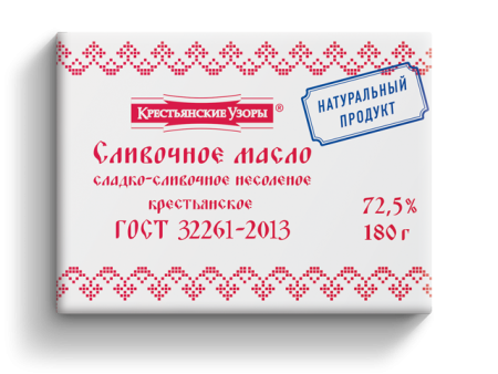Крестьянские узоры масло сливочное